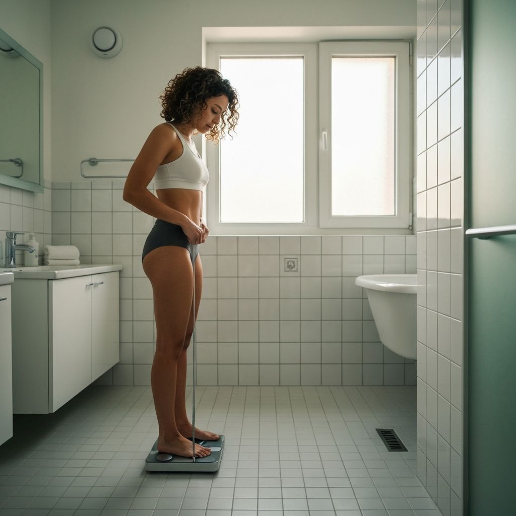 Concepto de control de peso